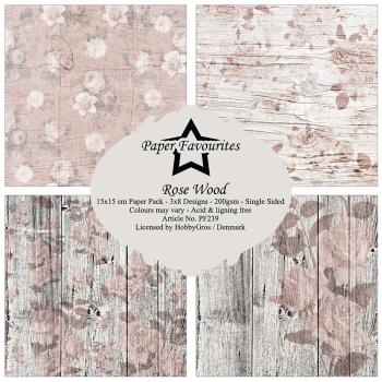Paper Favourites - Designpapier "Rose Wood" Paper Pack 6x6 Inch - 24 Bogen