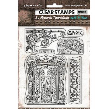 Stamperia - Stempelset "Adventure" Clear Stamps