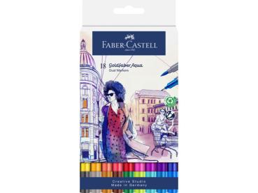 Faber-Castell - Aquarellstifte "Goldfaber Aqua Dual Markers" 18 Stück