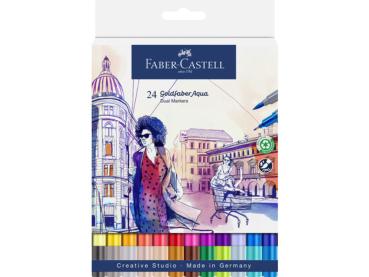 Faber-Castell - Aquarellstifte "Goldfaber Aqua Dual Markers" 24 Stück