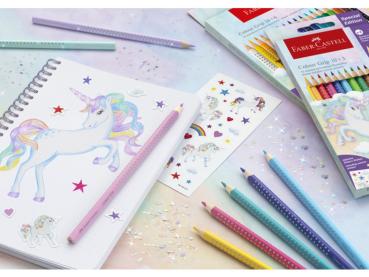 Faber Castell "Colour Grip Water-soluble & Sparkle Pastel Pencils"