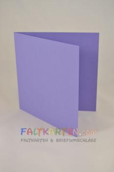 Doppelkarte - Faltkarte 10x10cm, 240g/m² in violett