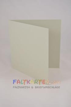 Doppelkarte - Faltkarte 15x15cm, 240g/m² in hellgrau