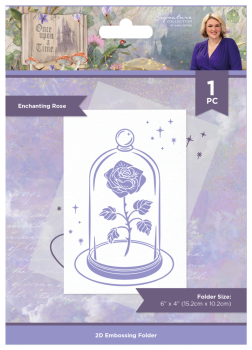 Crafters Companion - Prägefolder "Enchanting Rose" Embossingfolder
