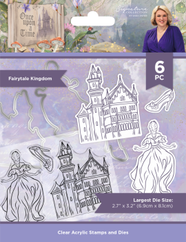 Crafters Companion - Stempelset & Stanzschablone "Fairytale Kingdom " Stamp & Dies