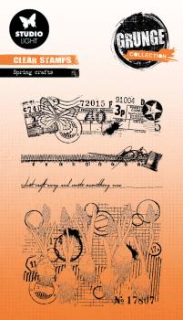 Studio Light - Stempelset "Spring Crafts" Clear Stamps Grunge Collection