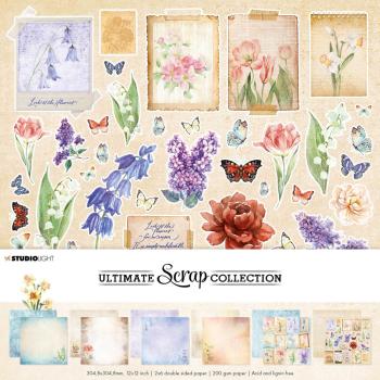 Studio Light - Designpapier "Spring Grunge" Paper Pack 12x12 Inch - 12 Bogen