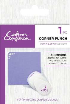 Crafters Companion - Handstaner "Decorative Hearts" Corner Punch