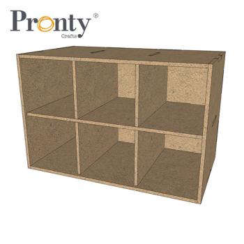 Pronty Crafts - MDF Organizer Grundbox mini Kastenschublade "Basic Box Mini Drawer"