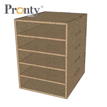 Pronty Crafts - MDF Organizer Grundbox Kastenschublade "Half Box Drawer"
