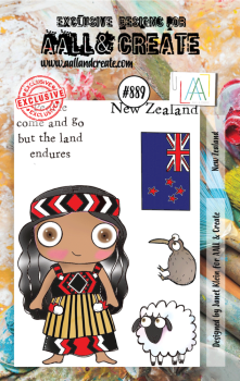 AALL and Create - Stempelset A7 "New Zealand" Clear Stamps