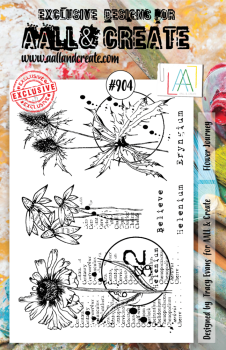 AALL and Create - Stempelset A5 "Flower Journey" Clear Stamps
