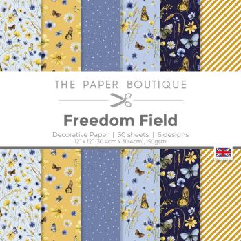 The Paper Boutique - Designpapier "Freedom Field" Decorative Paper 12x12 Inch 30 Bogen
