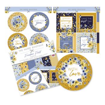 The Paper Boutique - Designpapier "Freedom Field" Paper Kit 8x8 Inch - 30 Bogen