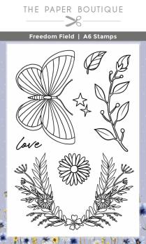 The Paper Boutique - Stempelset A6 "Freedom Field" Clear Stamps