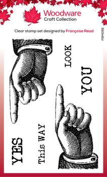 Woodware - Stempel "This Way " Clear Stamps