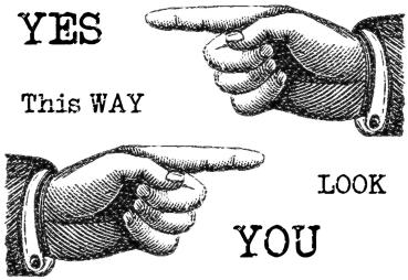 Woodware - Stempel "This Way " Clear Stamps