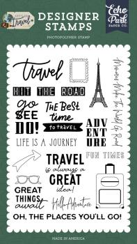 Echo Park - Stempelset "Hit The Road Designer" Clear Stamps