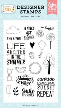 Echo Park - Stempelset "Sun And Fun Designer" Clear Stamps