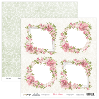 ScrapBoys - Designpapier "First Love" Paper Pack 8x8 Inch - 12 Bogen