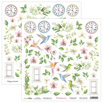 ScrapBoys - Designpapier "Primavera" Paper Pack 12x12 Inch - 12 Bogen