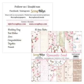 ScrapBoys - Designpapier "Romantic Soul" Paper Pack 6x6 Inch - 24 Bogen