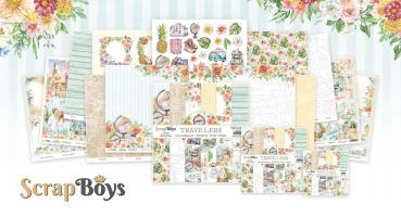 ScrapBoys - Designpapier "Travelers" Paper Pack 6x6 Inch - 24 Bogen
