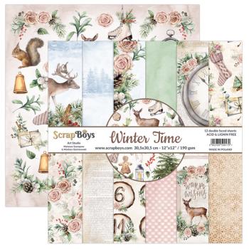 ScrapBoys - Designpapier "Winter Time" Paper Pack 12x12 Inch - 12 Bogen