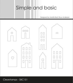 Simple and Basic - Stempelset "Town Houses" Clear Stamps