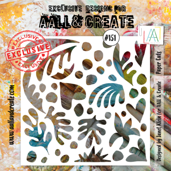 AALL and Create - Schablone 6x6 Inch "Paper Cuts "Stencil
