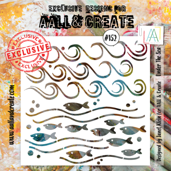 AALL and Create - Schablone 6x6 Inch "Under the Sea "Stencil