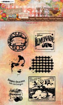 Studio Light - Stempelset "Vintage Labels" Clear Stamps