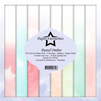 Paper Favourites - Designpapier "Pastel Ombre" Paper Pack 12x12 Inch 8 Bogen