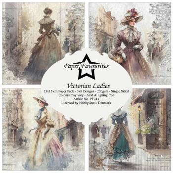 Paper Favourites - Designpapier "Victorian Ladies" Paper Pack 6x6 Inch - 24 Bogen