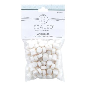 Spellbinders - Wachsperlen "Pearl White" Wax Beads