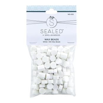 Spellbinders - Wachsperlen "White" Wax Beads