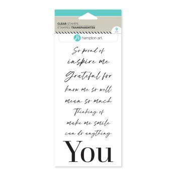 Hampton Art - Stempelset "Inspire Me" Clear Stamps