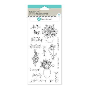 Hampton Art - Stempelset "Just a Note to Say" Clear Stamps