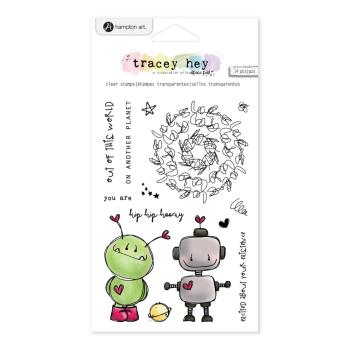 Hampton Art - Stempelset by Tracey Hey "Out of This World" Clear Stamps