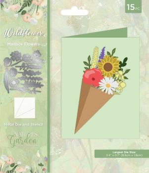 Crafters Companion -Mailbox Flowers - Stanze & Stencil