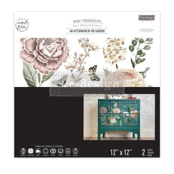 Re-Design with Prima - Transfer Aufkleber 12x12 Inch "An Afternoon In The Garden" Decor Transfer 2 Bogen 