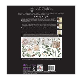 Re-Design with Prima - Transfer Aufkleber 12x12 Inch "An Afternoon In The Garden" Decor Transfer 2 Bogen 
