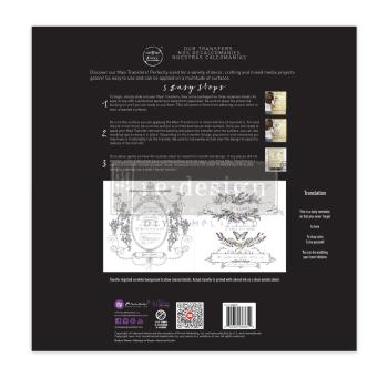 Re-Design with Prima - Transfer Aufkleber 12x12 Inch "Maison De Paris" Decor Transfer 2 Bogen 