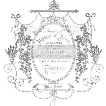 Re-Design with Prima - Transfer Aufkleber 12x12 Inch "Maison De Paris" Decor Transfer 2 Bogen 