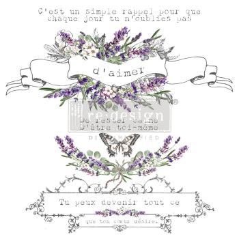 Re-Design with Prima - Transfer Aufkleber 12x12 Inch "Maison De Paris" Decor Transfer 2 Bogen 