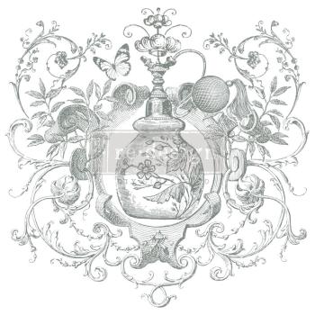 Re-Design with Prima - Transfer Aufkleber 12x12 Inch "Odeur De Rose" Decor Transfer 2 Bogen 