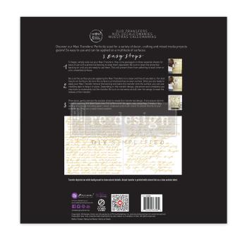 Re-Design with Prima - Transfer Aufkleber 12x12 Inch "Sweet Notes" Decor Transfer 2 Bogen 