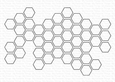 My Favorite Things - Stanzschablone "Peek-a-Boo Honeycomb" Die-namics