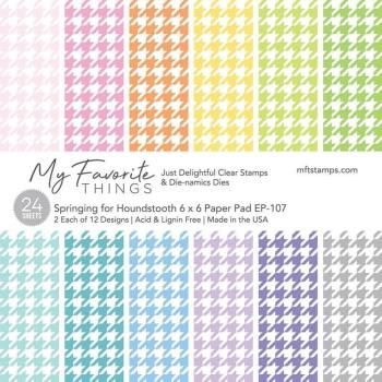 My Favorite Things - Designpapier "Springing for Houndstooth" Paper Pad 6x6 Inch - 24 Bogen