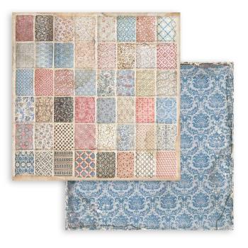 Stamperia - Designpapier "Vintage Library" Paper Pack 12x12 Inch - 10 Bogen